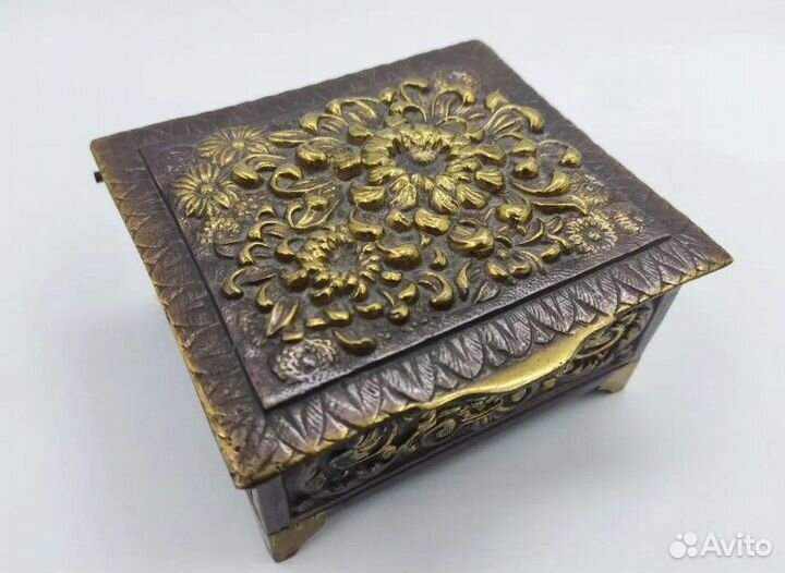 Шкатулка, латунь, Франция. 1950-е годы