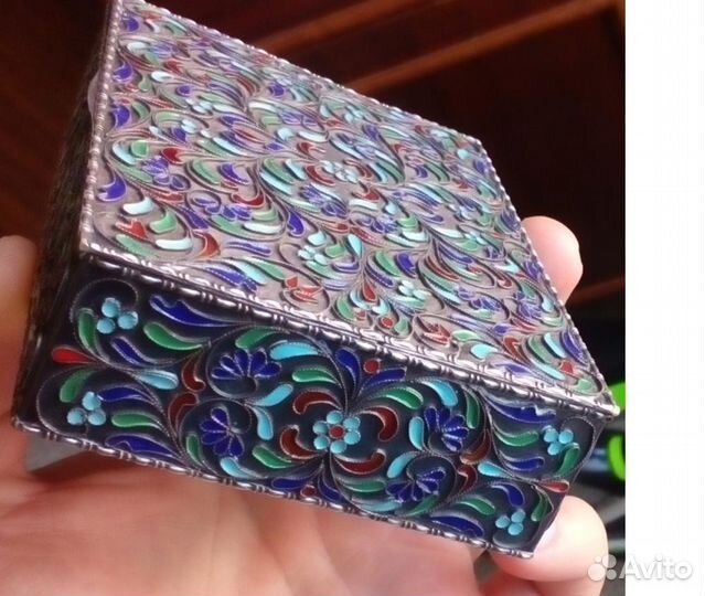 Шкатулка. Порлихромные эмали. Ag