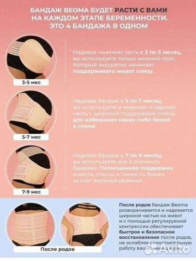Бандаж для беременных beoma