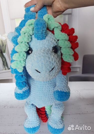 Рюкзак вязаный детский