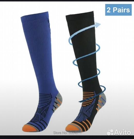 Спортивные компрессионные гольфы унисекс