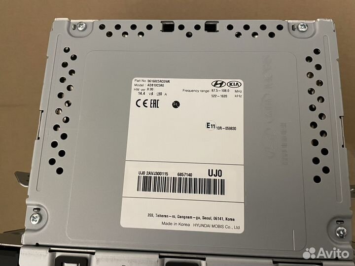 Штатная магнитола kia sorento Prime 2019