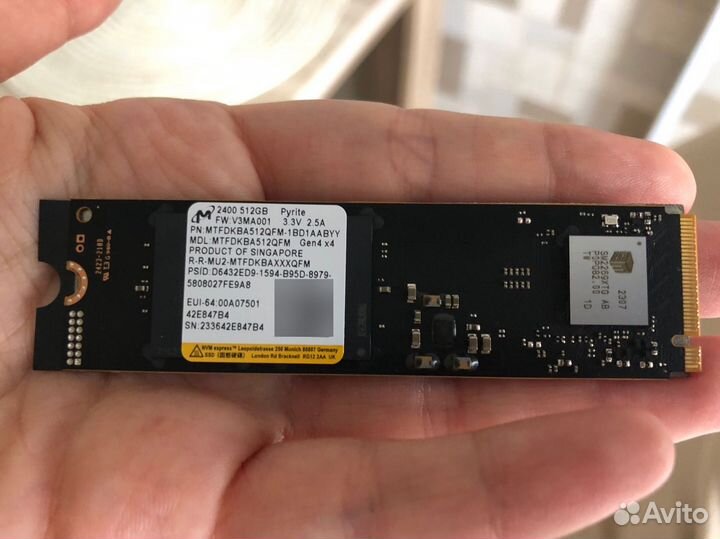 Внутренний SSD-диск Накопитель M.2 512GB