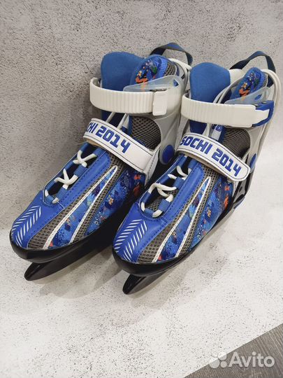 Коньки хоккейные детские раздвижные