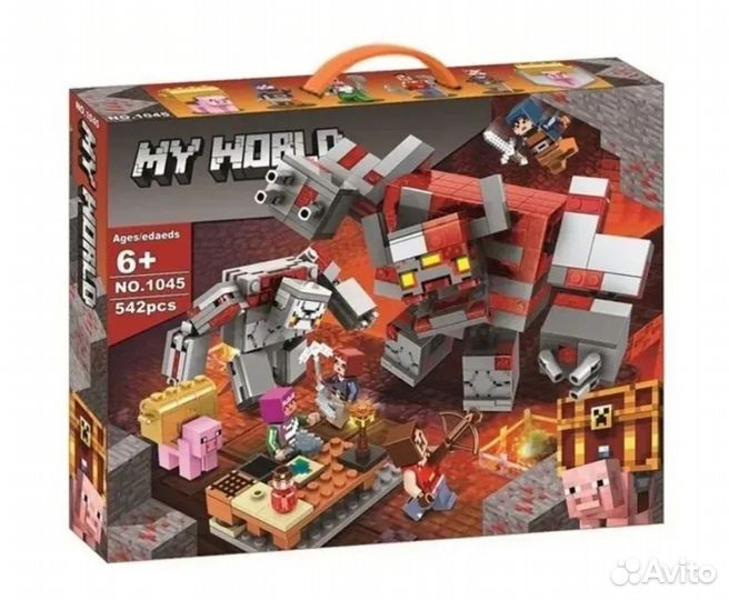 Конструктор Майнкрафт - Битва за красную пыль