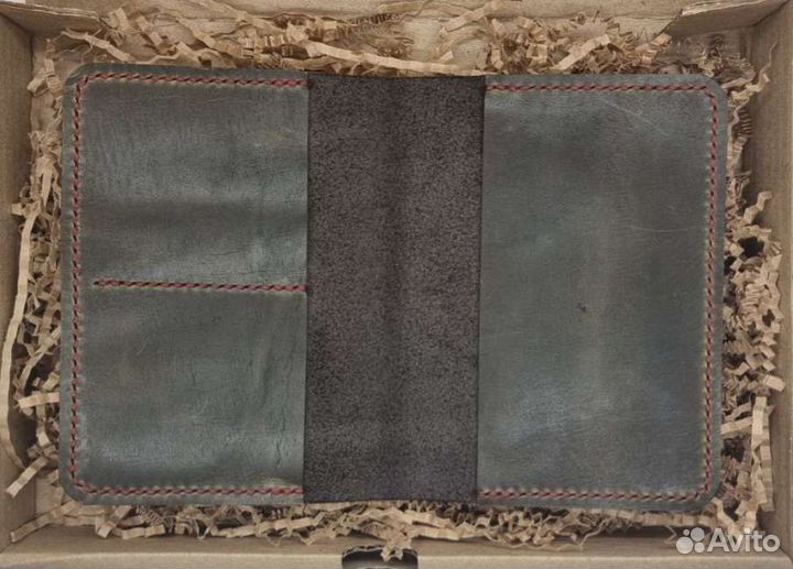 Обложка для паспорта. Кожа. Паспорт. Хаки