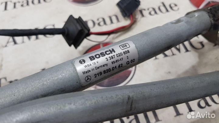 Трапеция дворников на Mercedes-Benz W219