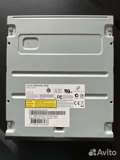 DVD/CD rewritable drive Model iHAS124-34 B