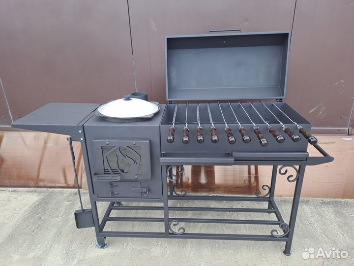 Мангал барбекю с печью 