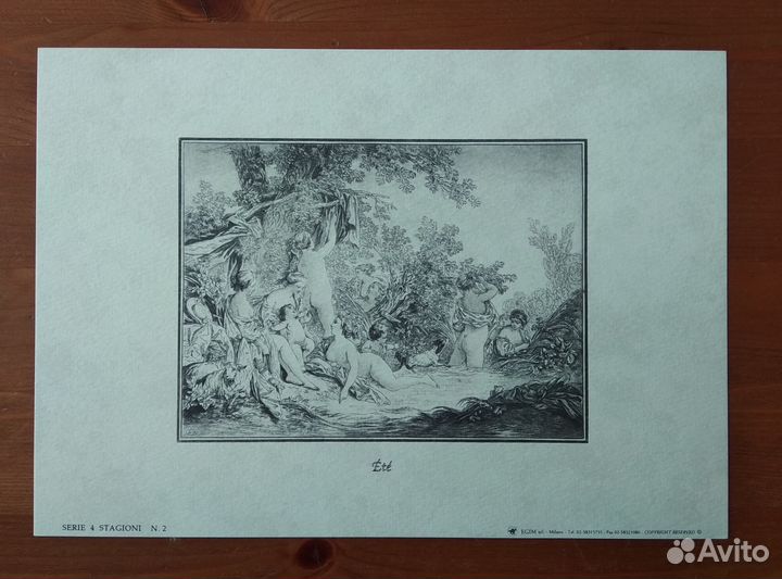 Литография /Made in Italy/ Люди и быт / Арт. № 182