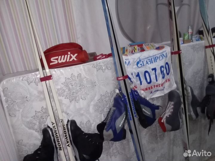 Лыжи беговые 5комплектов размер от 38 до 46