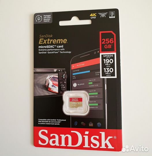 Карта памяти SanDisk Extreme 256GB