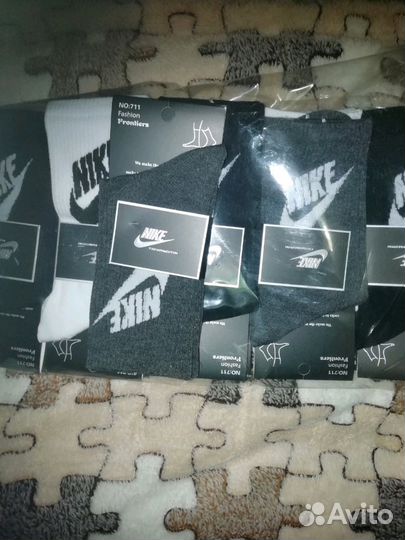 Мужские носки aziks, nike, утеплённые верблюжья ше