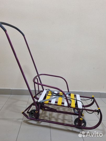 Детские санки на колесах