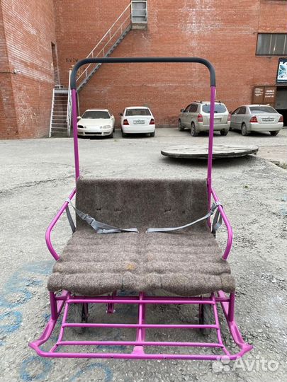 Санки для двойни с колесами