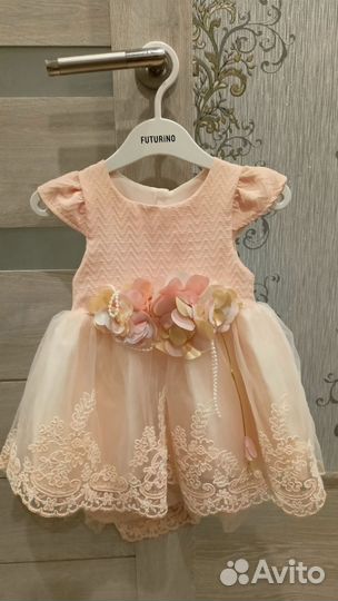 Цифра 1 и платье на годик