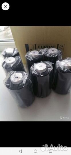 Нитки чёрные. 12 штук в коробке