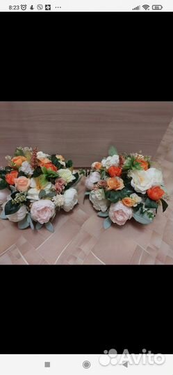 Свадебные украшения для автомобиля (машины)