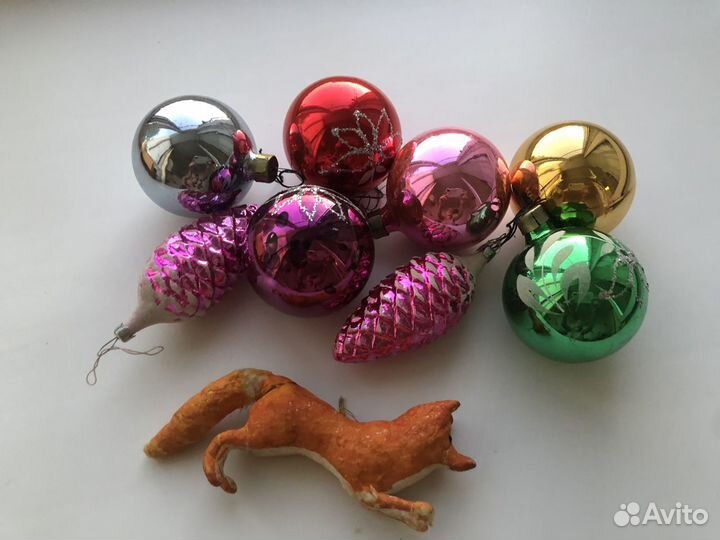 Ёлочные игрушки СССР винтаж