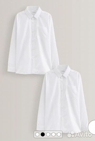 Новые рубашки Next на 9-11 лет 134-146 рост