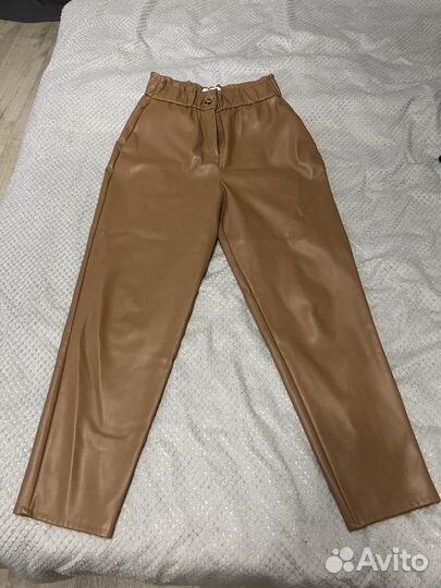 Брюки кожаные