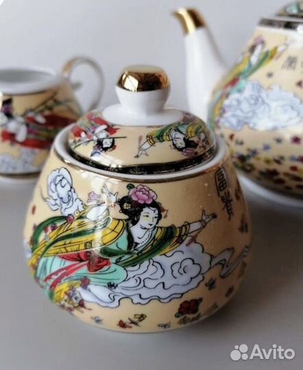 Чайный сервиз в восточном стиле новый на 4 персоны