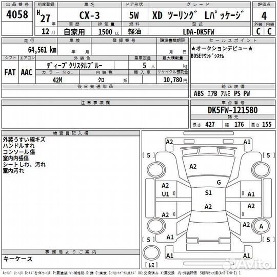 Mazda CX-3 1.5 AT, 2015, 65 000 км
