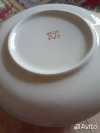 Фарфор СССР -блюдце
