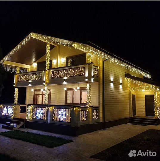 Гирлянда бахрома уличная в наличии