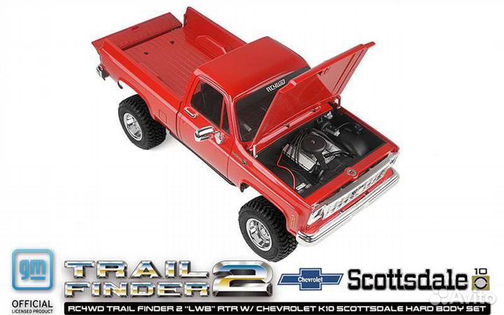 RC4WD Chevrolet K10 Scottsdale Hard Body Red новый