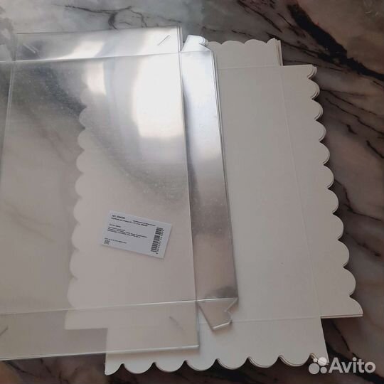 Крафтовые коробки с окошком.Цена за все