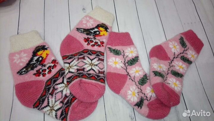 Носки шерстяные детские из овечьей шерсти новые