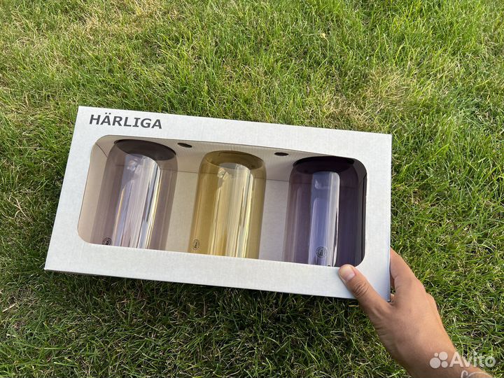 Икеа harliga 3 шт клош оригинал новый IKEA