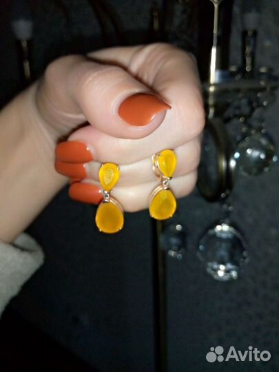 Серьги серебро