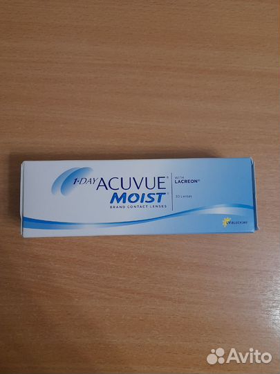 Ежедевные контактные линзы Acuvue Moist -3.25