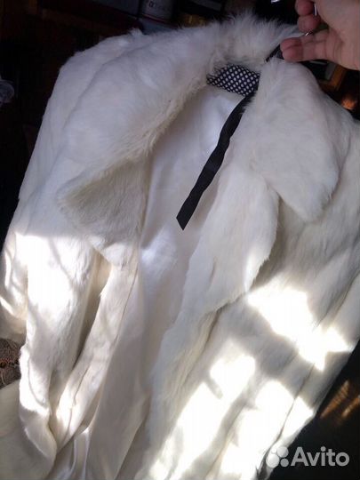 Шубка белая кролик