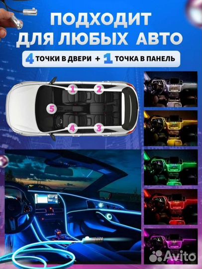 Rgb подсветка салона