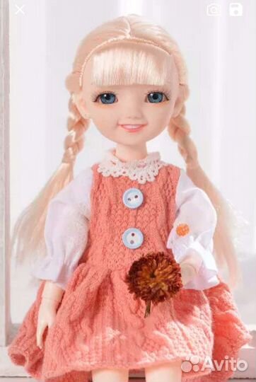 Кукла шарнирная BJD 30 см, платья для кукол BJD