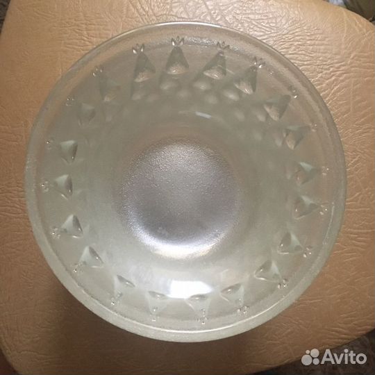 Тарелки миски глубокие 6 шт прозрачное стекло 17 с