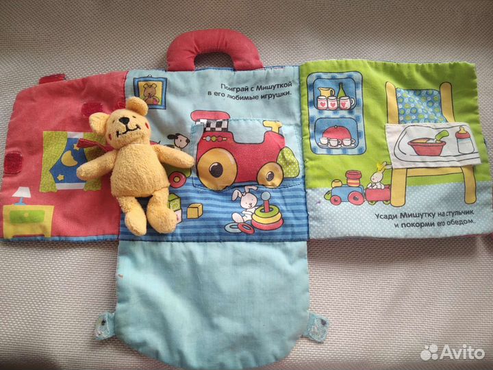 Игрушка развивающая домик из ткани