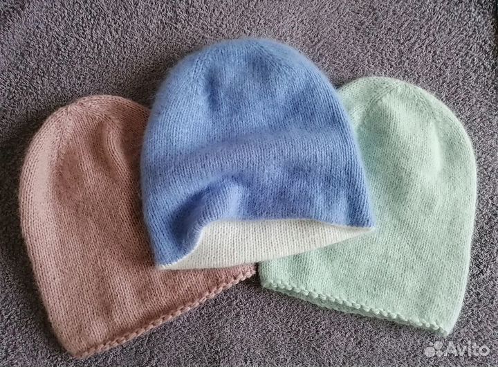 Шапка бини пух норки. В наличии