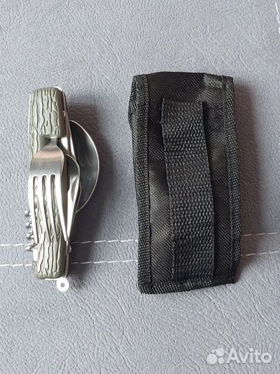 Набор складных столовых приборов 6в1 в чехле