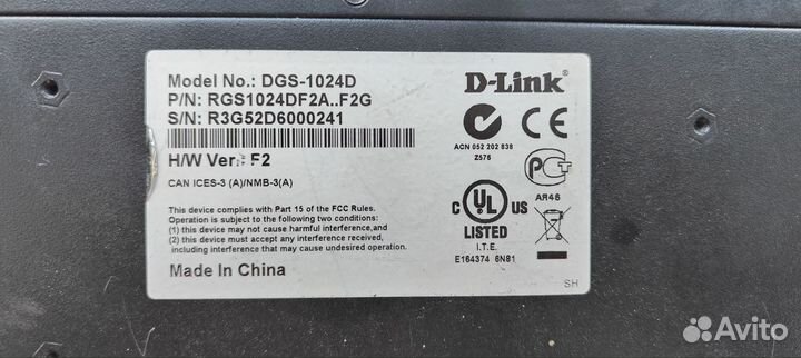 Коммутатор D-Link DGS-1024D