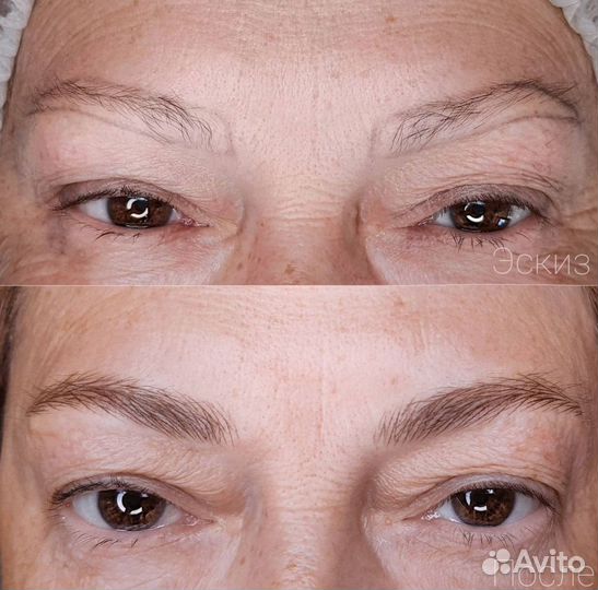 Перманентный макияж бровей волосковая техника