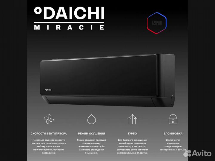 Кондиционер Daichi Miracle MIR50AVQ1