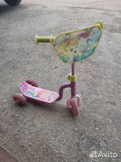 Самокат детский трехколесный бу