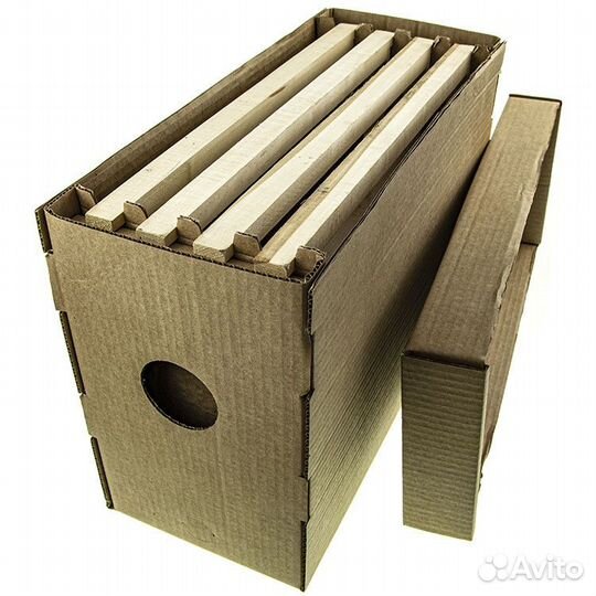 25 шт. Ящик для пчелопакета на 4 рамки Дадан (гофр