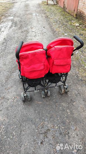 Коляска трость для двойни