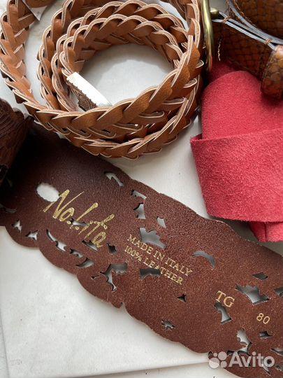 Ремень кожа, замша (Massimo Dutti, Lichi