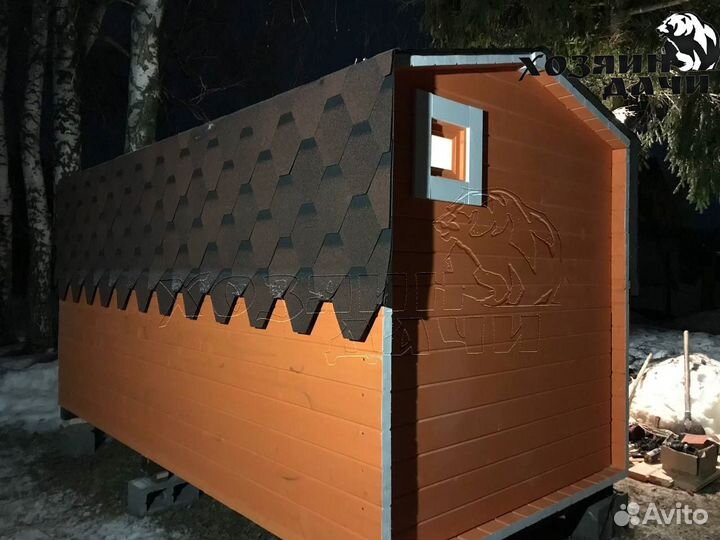 Яркая Баня под ключ 2х4 на зависть соседям